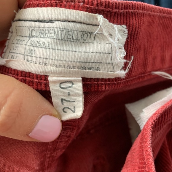 Current/Elliott the stiletto corduroy pant - Picture 3 of 6